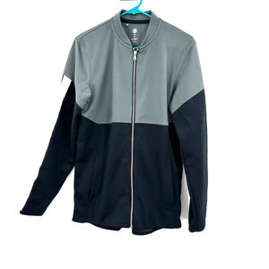 Under Armour size small zip up lightweight jacket gray black powered by celliant